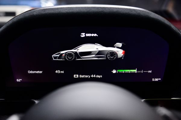 2019 McLaren Senna in Volcano Red, previously sold by Sandbox Motors
