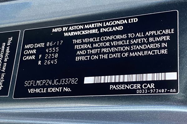 2018 Aston Martin Vanquish Zagato Coupe previously sold by Sandbox Motors