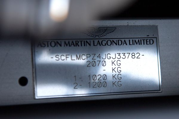 2018 Aston Martin Vanquish Zagato Coupe previously sold by Sandbox Motors