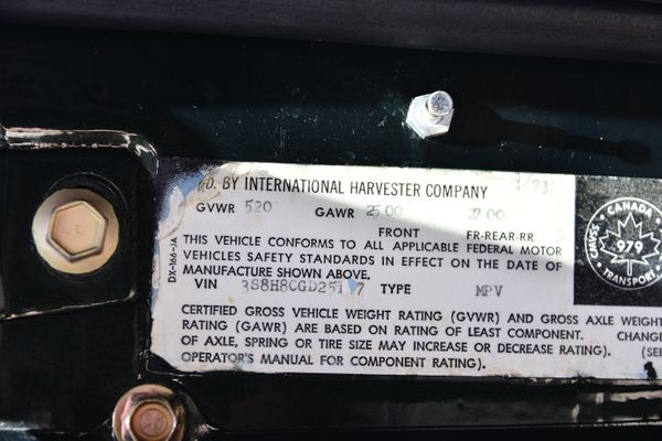 1973 International Harvester Scout II, Epsom Green Metallic, previously sold by Sandbox Motors
