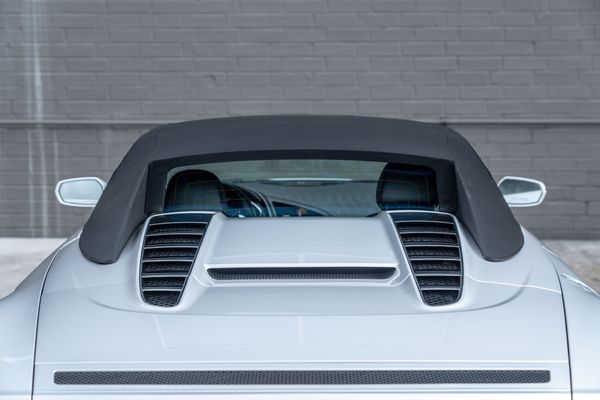 2014 Audi R8 V10 Spyder Quattro S Tronic in Ice Silver Metallic previously sold by Sandbox Motors