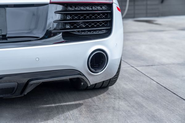 2014 Audi R8 V10 Spyder Quattro S Tronic in Ice Silver Metallic previously sold by Sandbox Motors