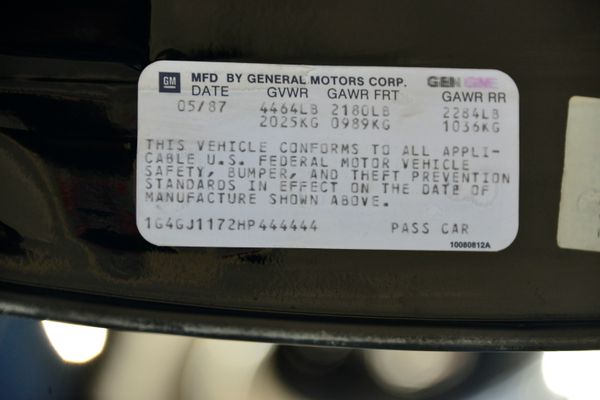 1987 Buick Grand National GNX