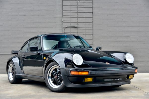 1985 Porsche 930 for sale and sold by Sandbox Motors. A stunning black Turbo Coupe.