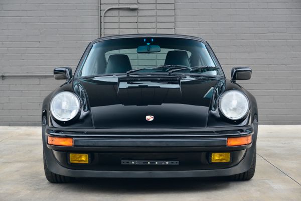 1985 Porsche 930 for sale and sold by Sandbox Motors. A stunning black Turbo Coupe.
