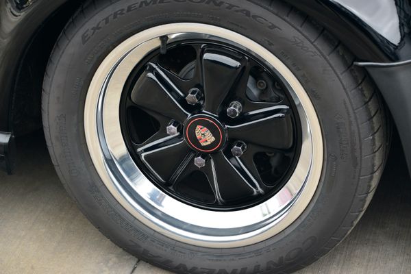 1985 Porsche 930 for sale and sold by Sandbox Motors. A stunning black Turbo Coupe.