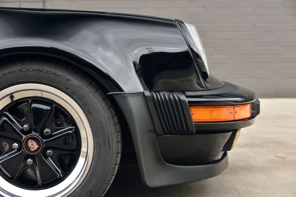1985 Porsche 930 for sale and sold by Sandbox Motors. A stunning black Turbo Coupe.