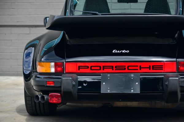 1985 Porsche 930 for sale and sold by Sandbox Motors. A stunning black Turbo Coupe.