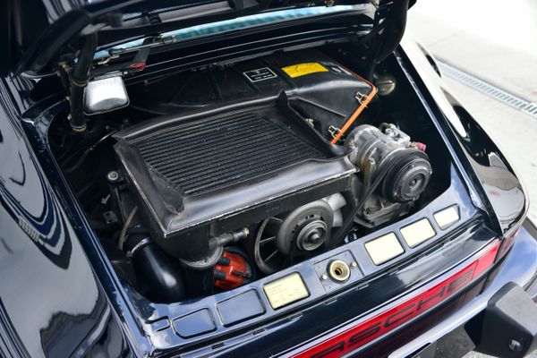 1985 Porsche 930 for sale and sold by Sandbox Motors. A stunning black Turbo Coupe.
