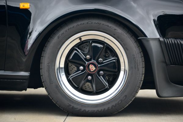 1985 Porsche 930 for sale and sold by Sandbox Motors. A stunning black Turbo Coupe.