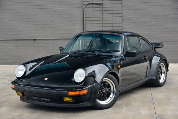 1985 Porsche 930 for sale and sold by Sandbox Motors. A stunning black Turbo Coupe.