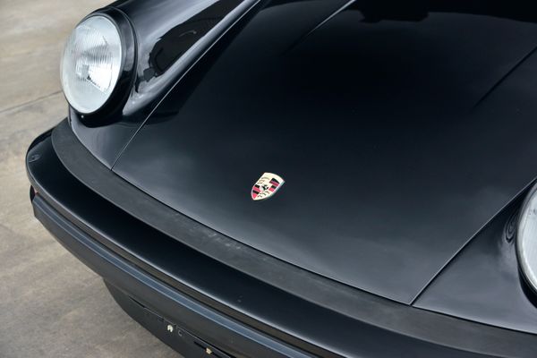 1985 Porsche 930 for sale and sold by Sandbox Motors. A stunning black Turbo Coupe.