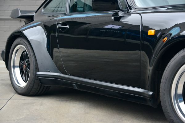 1985 Porsche 930 for sale and sold by Sandbox Motors. A stunning black Turbo Coupe.