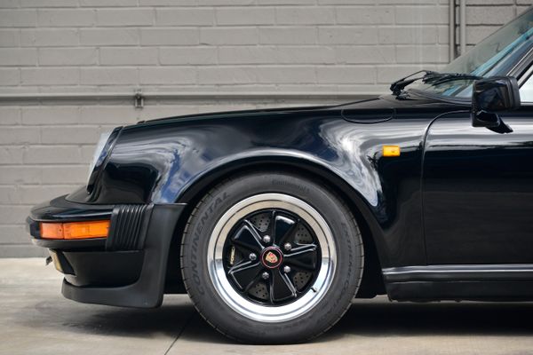 1985 Porsche 930 for sale and sold by Sandbox Motors. A stunning black Turbo Coupe.