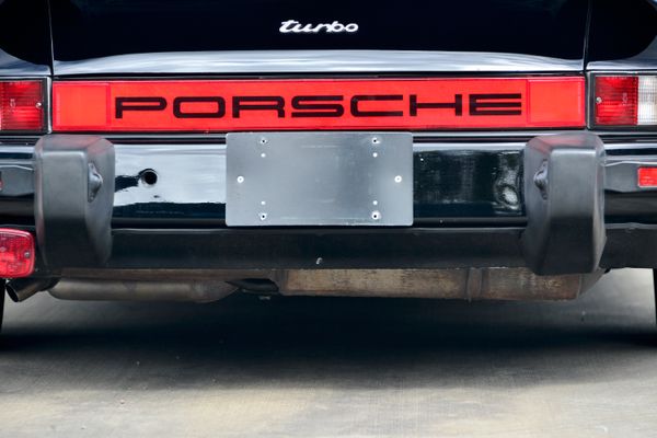 1985 Porsche 930 for sale and sold by Sandbox Motors. A stunning black Turbo Coupe.