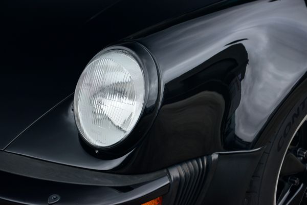 1985 Porsche 930 for sale and sold by Sandbox Motors. A stunning black Turbo Coupe.