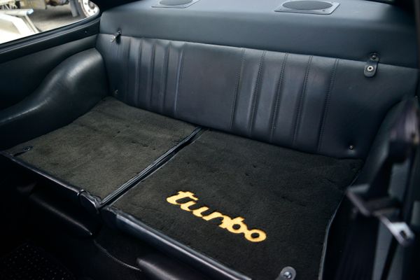 1985 Porsche 930 for sale and sold by Sandbox Motors. A stunning black Turbo Coupe.