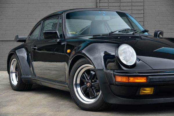 1985 Porsche 930 for sale and sold by Sandbox Motors. A stunning black Turbo Coupe.