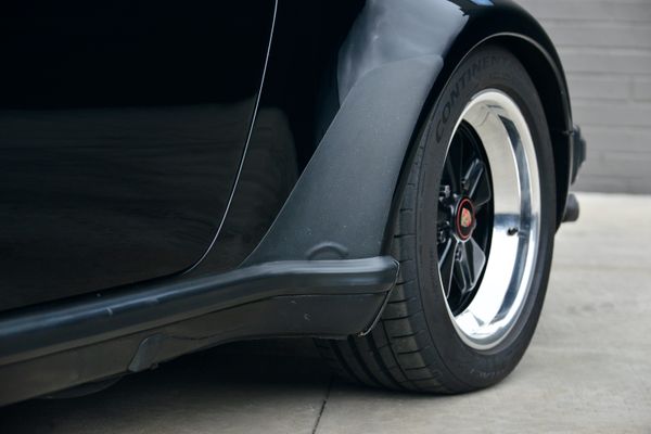 1985 Porsche 930 for sale and sold by Sandbox Motors. A stunning black Turbo Coupe.