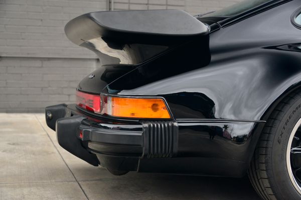 1985 Porsche 930 for sale and sold by Sandbox Motors. A stunning black Turbo Coupe.