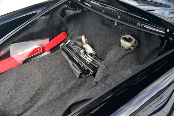 1985 Porsche 930 for sale and sold by Sandbox Motors. A stunning black Turbo Coupe.