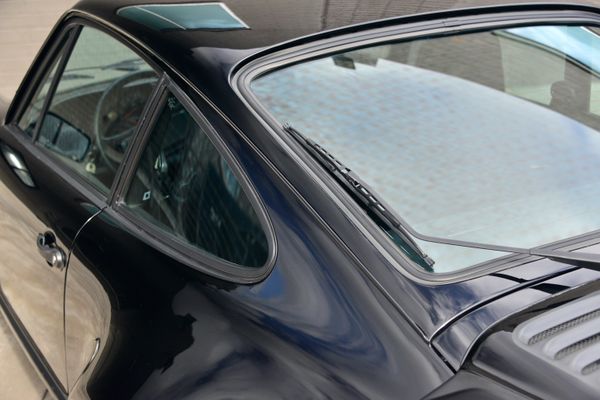 1985 Porsche 930 for sale and sold by Sandbox Motors. A stunning black Turbo Coupe.