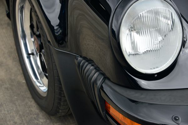 1985 Porsche 930 for sale and sold by Sandbox Motors. A stunning black Turbo Coupe.