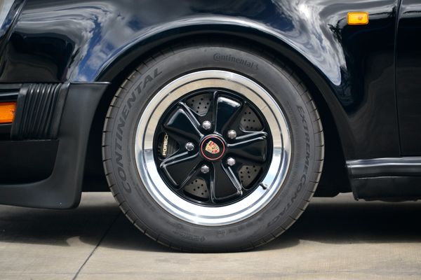 1985 Porsche 930 for sale and sold by Sandbox Motors. A stunning black Turbo Coupe.