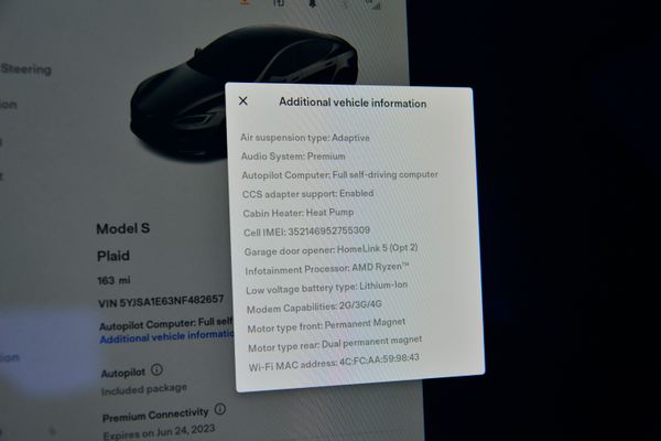 2022 Tesla Model S Plaid Grey previously sold by Sandbox Motors