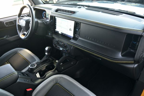 2022 Ford Bronco Wildtrak V6 4-Door, gray with orange accents, previously sold by Sandbox Motors