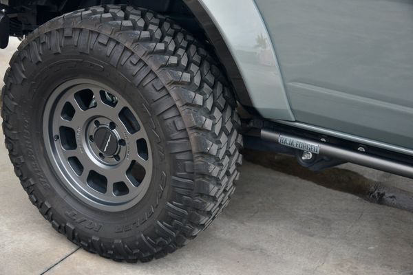2022 Ford Bronco Wildtrak V6 4-Door, gray with orange accents, previously sold by Sandbox Motors