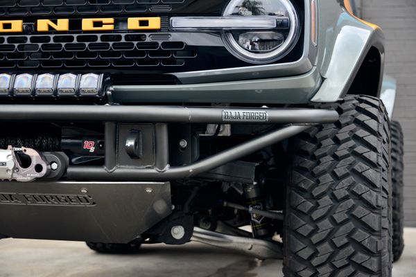 2022 Ford Bronco Wildtrak V6 4-Door, gray with orange accents, previously sold by Sandbox Motors