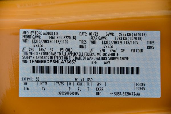2022 Ford Bronco Wildtrak V6 4-Door, gray with orange accents, previously sold by Sandbox Motors