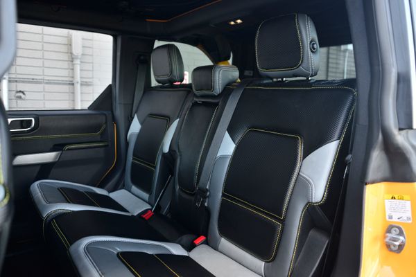 2022 Ford Bronco Wildtrak V6 4-Door, gray with orange accents, previously sold by Sandbox Motors