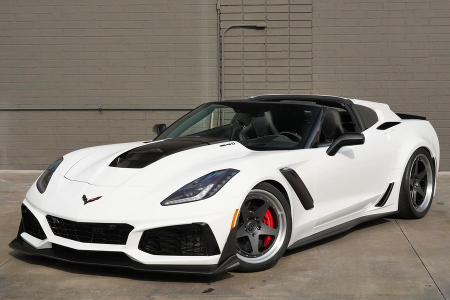 white 2019 Chevrolet Corvette ZR1 Premium sold by Sandbox Motors