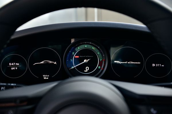 2023 Porsche Sport Classic in Underberg Green, previously sold by Sandbox Motors