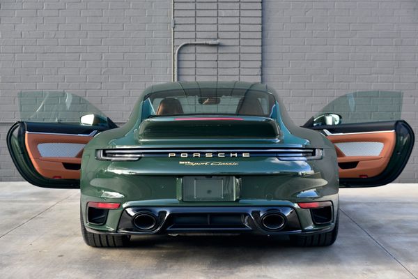 2023 Porsche Sport Classic in Underberg Green, previously sold by Sandbox Motors