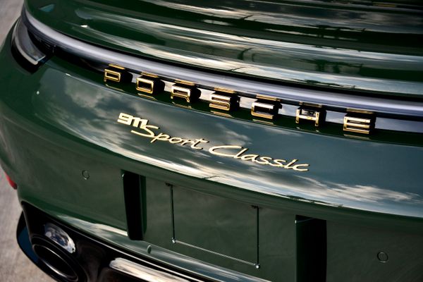 2023 Porsche Sport Classic in Underberg Green, previously sold by Sandbox Motors