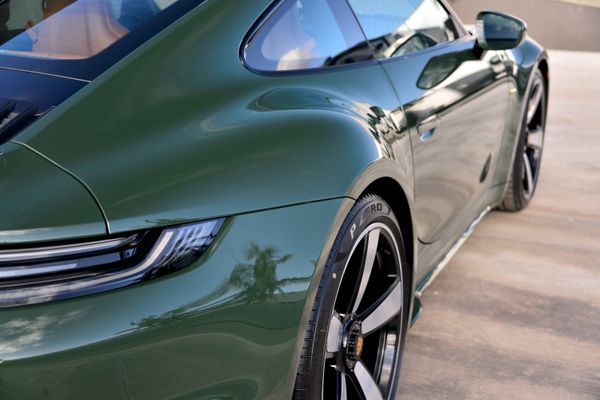 2023 Porsche Sport Classic in Underberg Green, previously sold by Sandbox Motors
