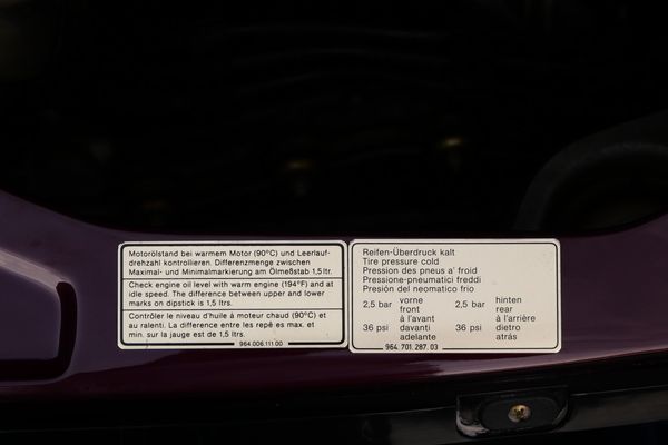 Amethyst Metallic 1992 Porsche 911 Carrera RS previously sold by Sandbox Motors