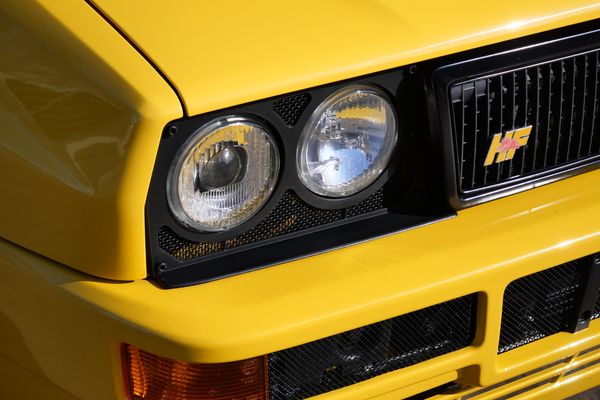 Yellow 1994 Lancia Delta Integrale Evo 2 previously sold by Sandbox Motors