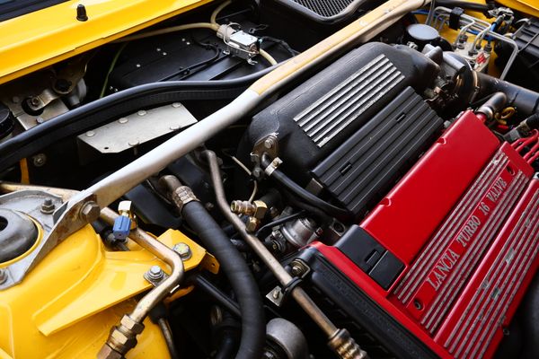 Yellow 1994 Lancia Delta Integrale Evo 2 previously sold by Sandbox Motors