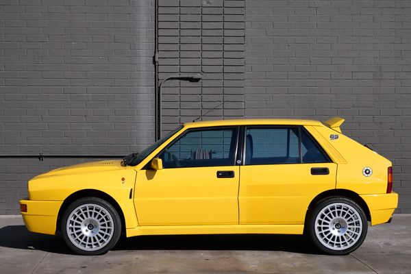 Yellow 1994 Lancia Delta Integrale Evo 2 previously sold by Sandbox Motors