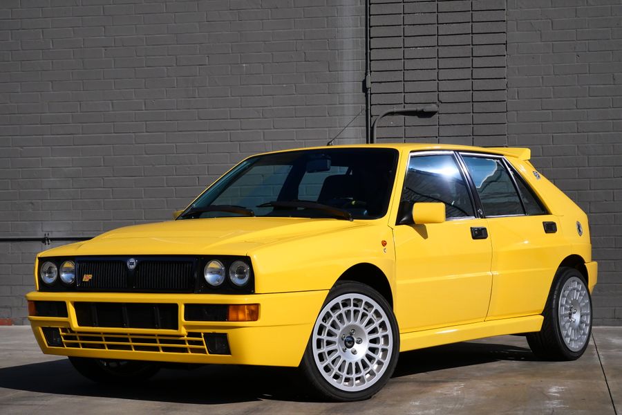 Yellow 1994 Lancia Delta Integrale Evo 2 previously sold by Sandbox Motors
