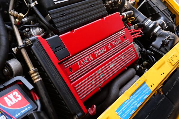 Yellow 1994 Lancia Delta Integrale Evo 2 previously sold by Sandbox Motors