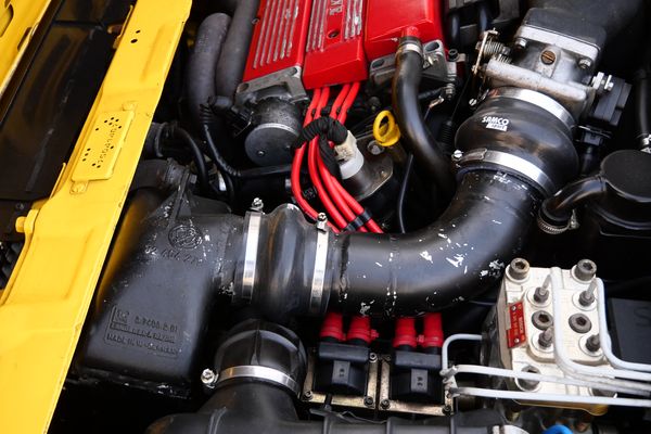 Yellow 1994 Lancia Delta Integrale Evo 2 previously sold by Sandbox Motors