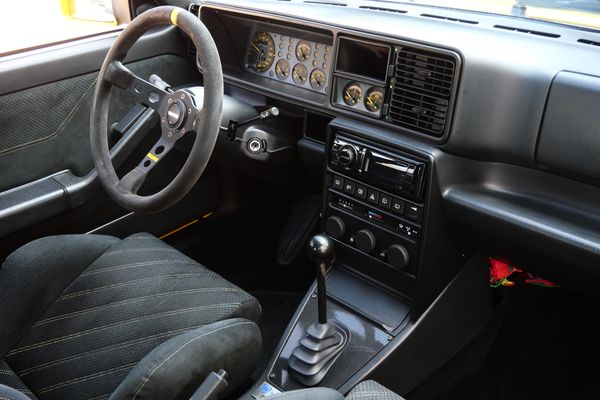 Yellow 1994 Lancia Delta Integrale Evo 2 previously sold by Sandbox Motors