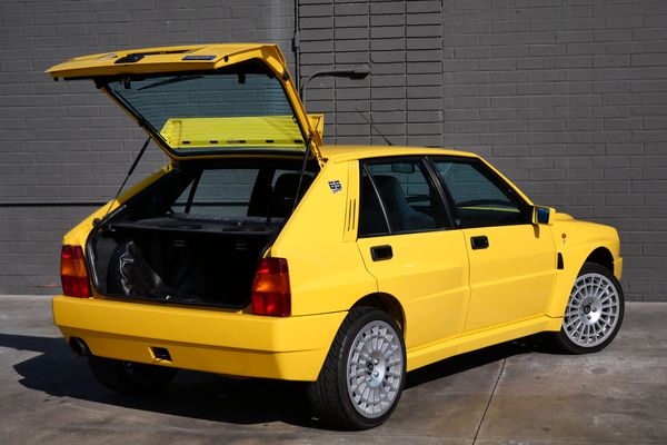 Yellow 1994 Lancia Delta Integrale Evo 2 previously sold by Sandbox Motors