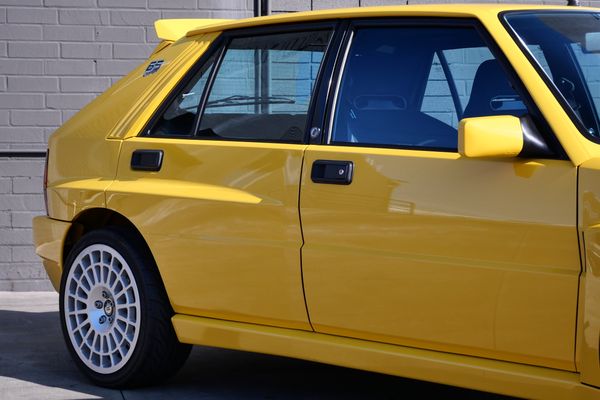 Yellow 1994 Lancia Delta Integrale Evo 2 previously sold by Sandbox Motors
