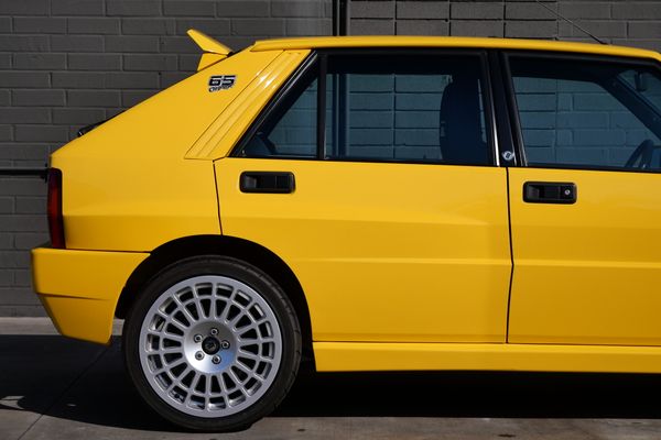Yellow 1994 Lancia Delta Integrale Evo 2 previously sold by Sandbox Motors
